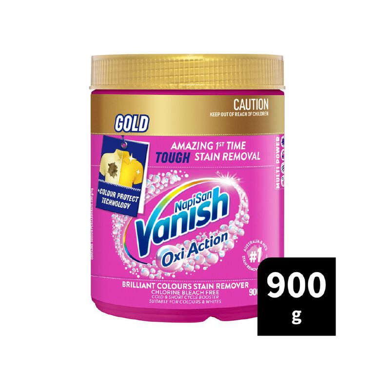 Vanish Napisan Oxi Action Gold Stain Remover Powder Laundry Booster 900g, , hi-res