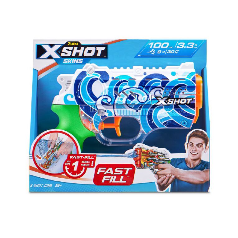 Zuru X-SHOT Water Fast Fill Skins Nano Water Blaster Assorted, , hi-res