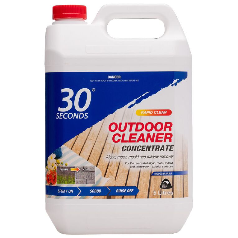 30 Seconds Outdoor Cleaner Concentrate 5L The Warehouse