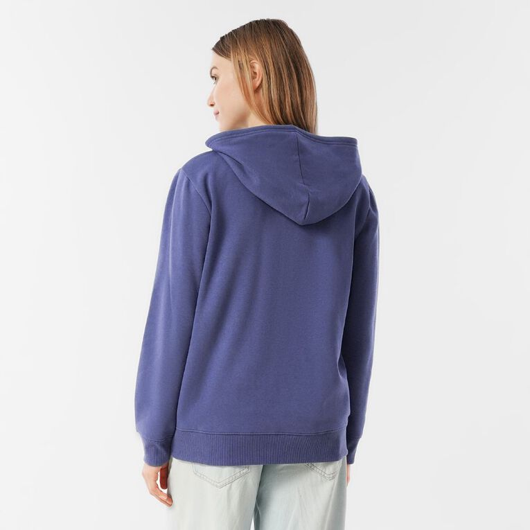 H&H Women's Zip-Thru Hoodie Sweat, Blue Mid, hi-res