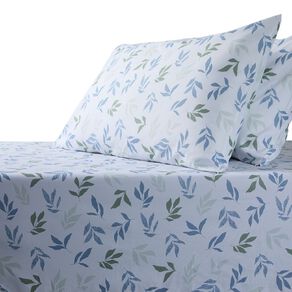 Living & Co Microfibre Sheet Set Blue Queen