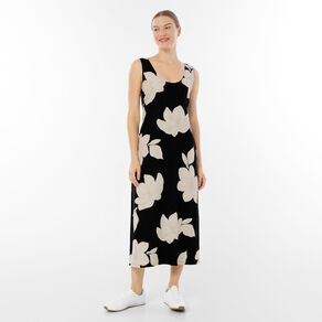 H&H Women's Sleeveless Scoop Dress Midi