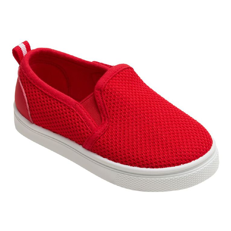 Young Original Junior Kids' Slip-on Shoes, Red, hi-res