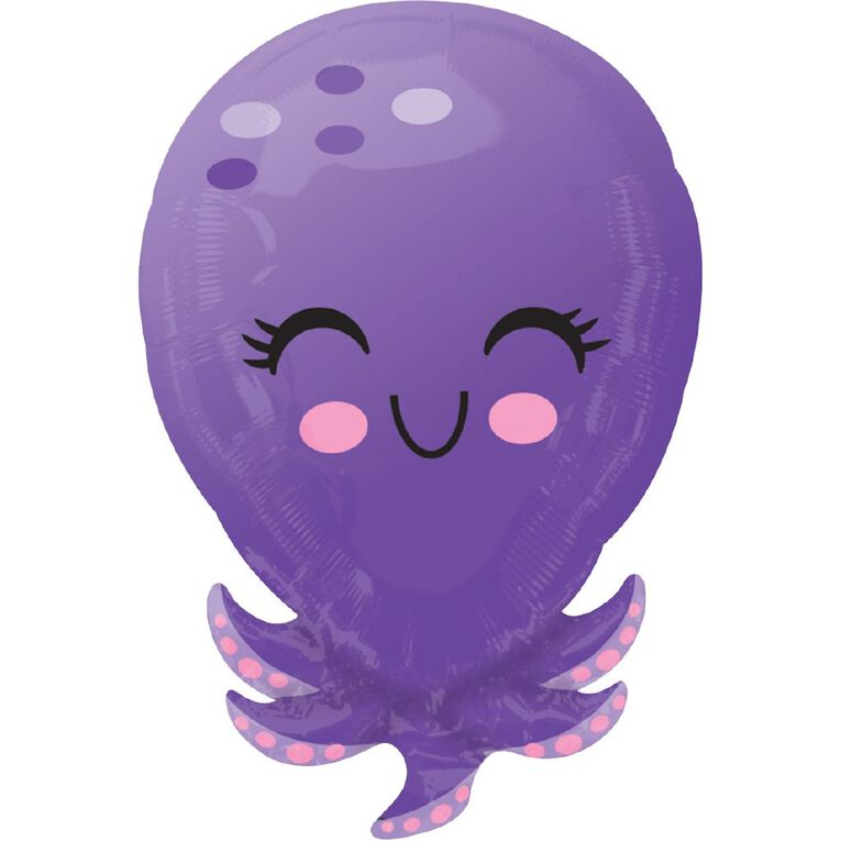 Anagram Standard Shape Octopus Balloon, , hi-res
