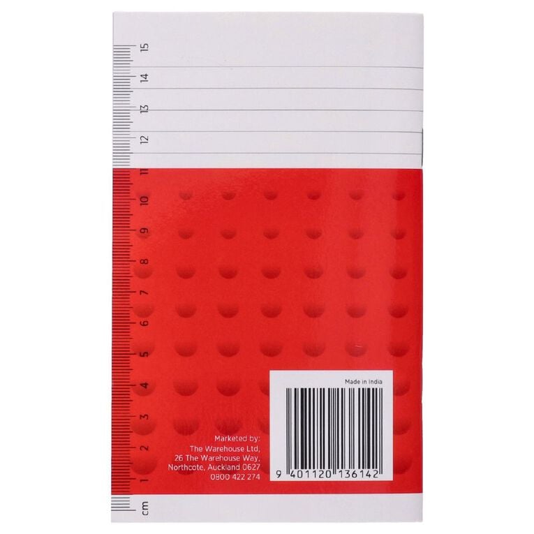 WS Notebook 3B1 Plus 7mm Ruled 32 Leaf Red, , hi-res