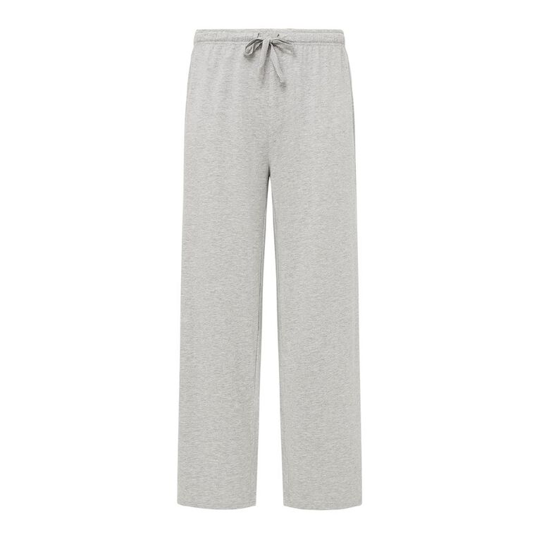 H&H Men's Knit Pyjama Pants, Grey Marle, hi-res
