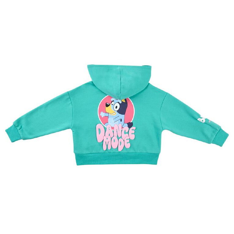 Bluey Cropped Pullover Hoodie, Green, hi-res