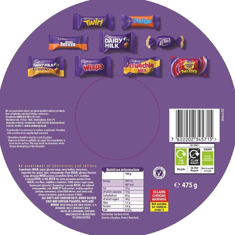 Cadbury Heroes Tub 475g, , hi-res