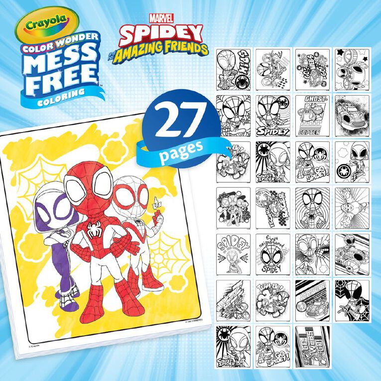 Crayola Mess Free Spidey & Friends Activity Kit, , hi-res