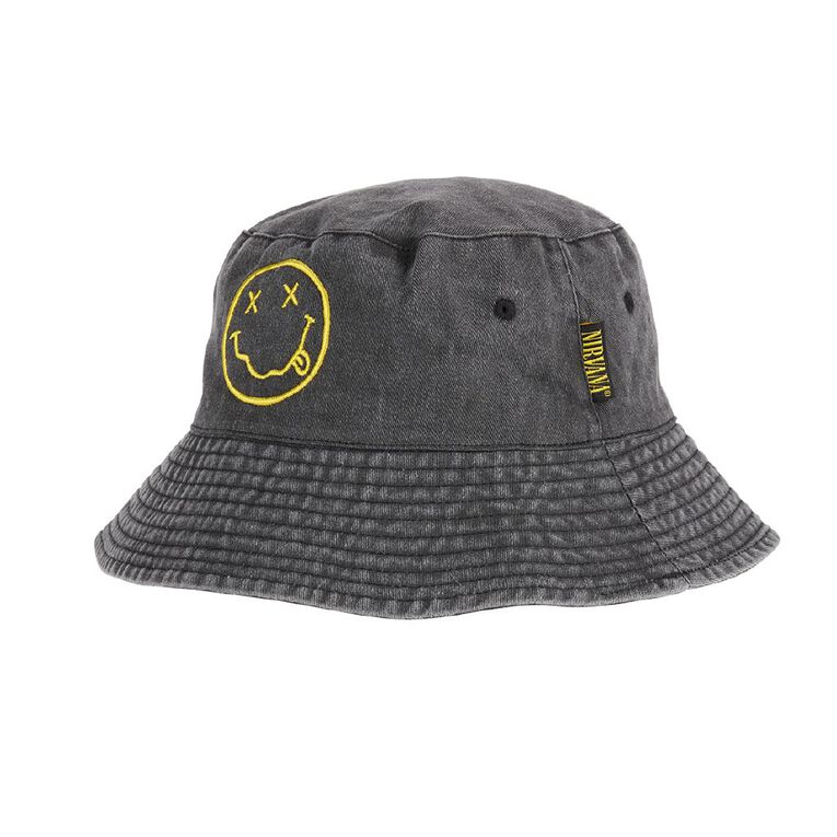 Nirvana Men's Bucket Hat, Grey Dark, hi-res