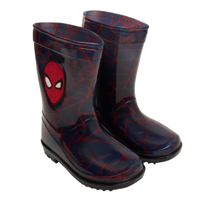 Spider-Man Junior Kids' PVC Gumboots, Blue, hi-res