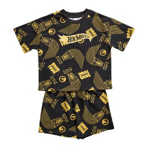 Hot Wheels Boys' T-Shirt and Short Pyjama Set