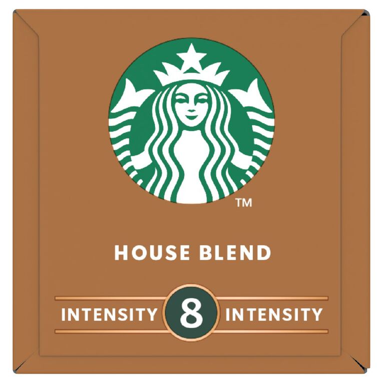 Starbucks by Nespresso Coffee Capsule House Blend Capsules 10 Pack 57g, , hi-res
