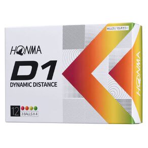 Honma D1 Multi Colour Golf Balls Assorted 12 Pack