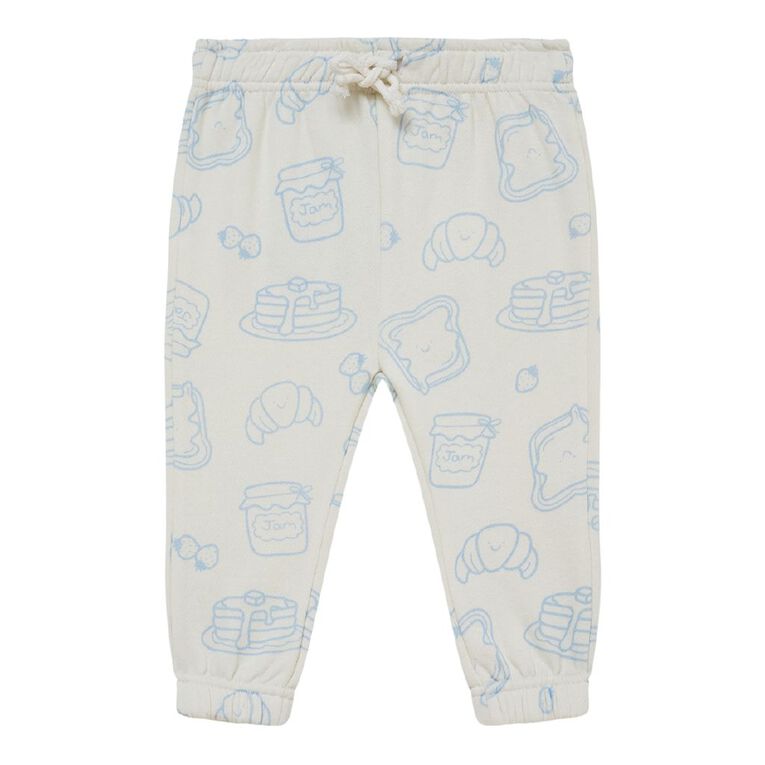 Young Original Babies' Printed Trackpants, Cream COCONT MLK, hi-res