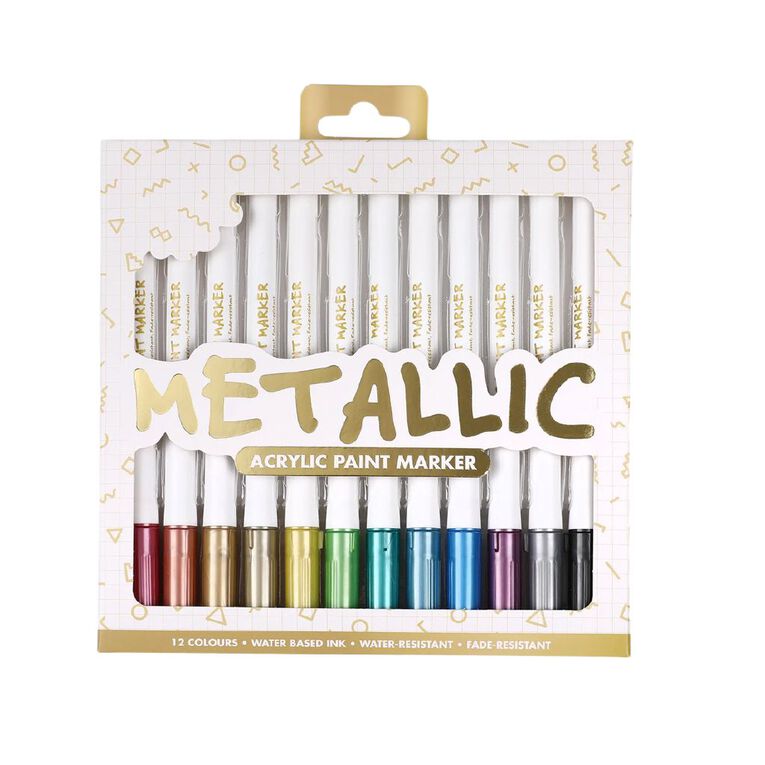 Acrylic Paint Marker Metallic, , hi-res