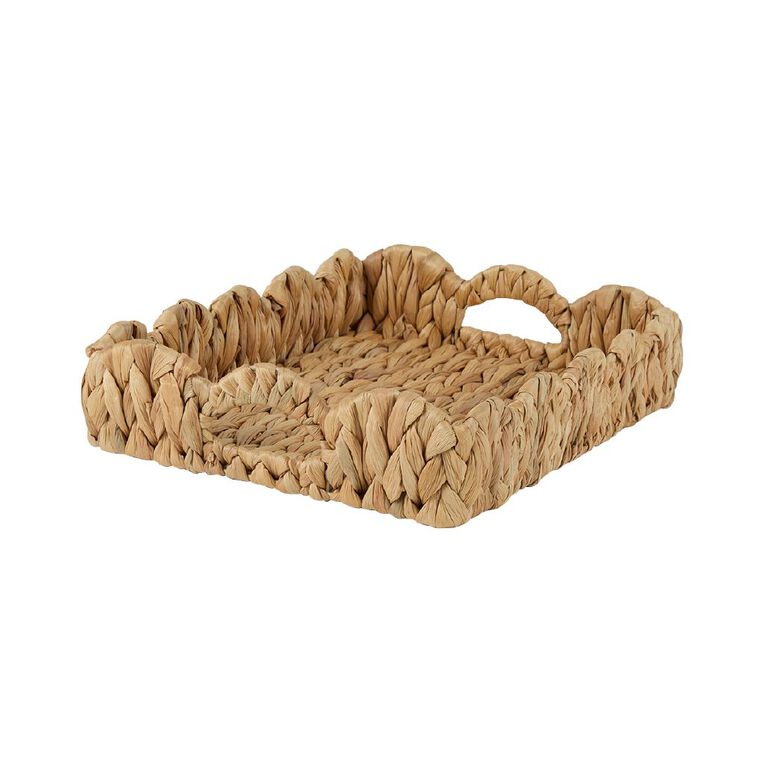 Living & Co Woven Scallop Tray Rectangle, , hi-res