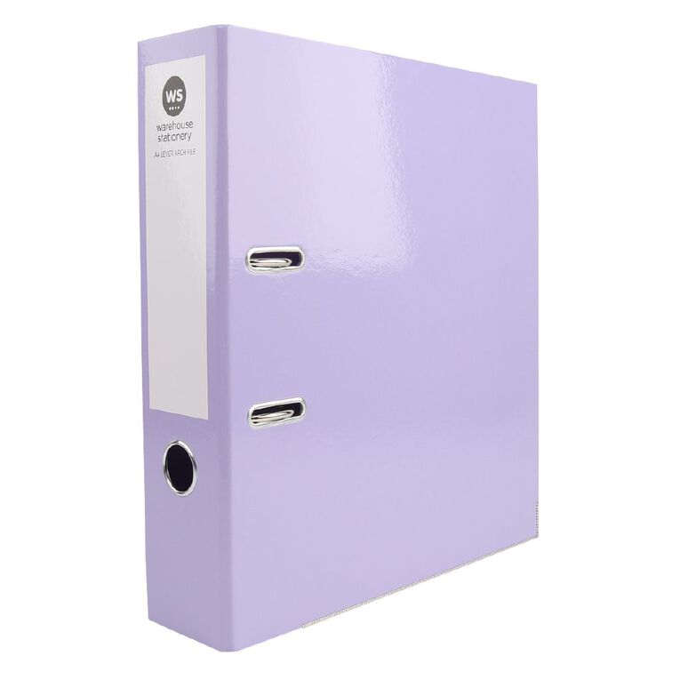 WS Lever Arch File Purple Mid, , hi-res