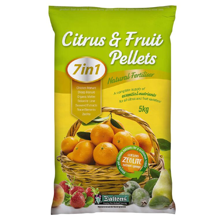 Daltons 7-in-1 Citrus & Fertiliser Pellets 5kg, , hi-res