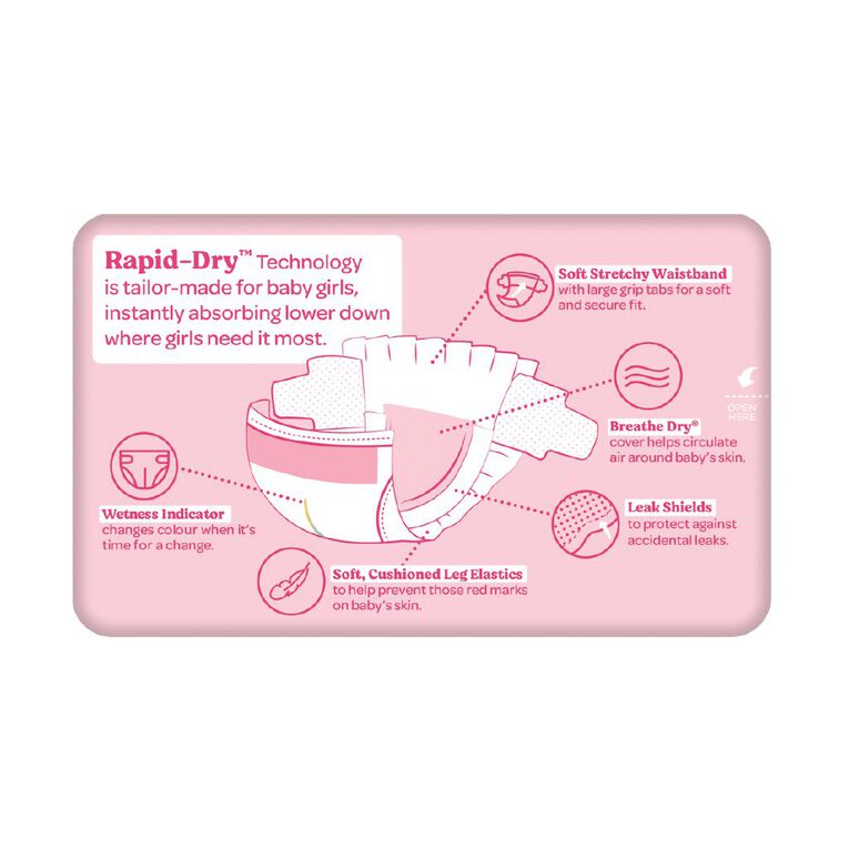 Huggies Girls' Convenience Nappy Walker Size 5 13-18kg 16 Pack, , hi-res