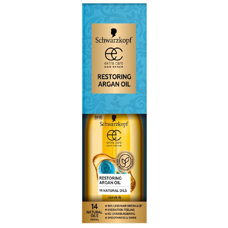 Schwarzkopf Extra Care Restoring Argan Oil 100ml, , hi-res
