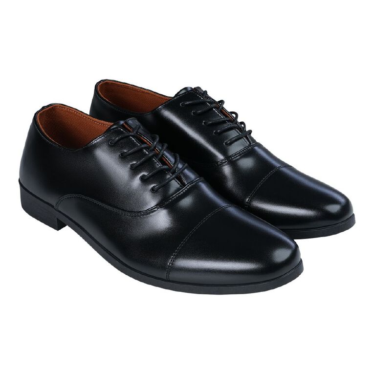 H&H Men's Oxford Lace-up Dress Shoes, Black, hi-res
