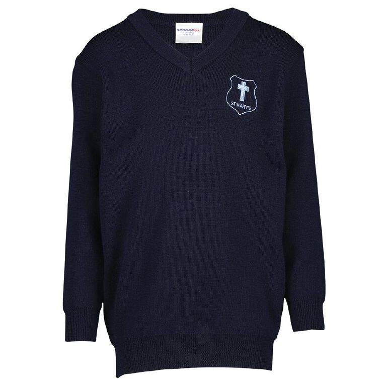 Schooltex St Mary's Hastings Jersey with Embroidery, Midnight/Navy, hi-res