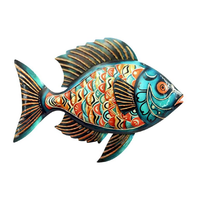 Kiwi Garden Colourful Fish 2 Wall Art, , hi-res