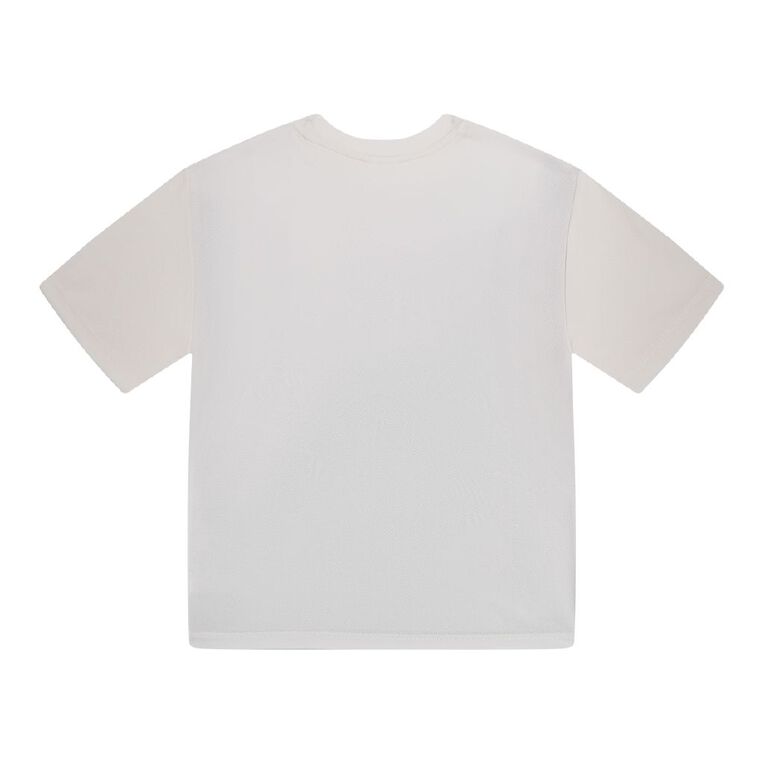 Young Original Printed Mesh Tee, Cream, hi-res