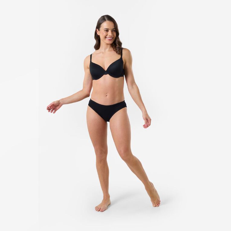 H&H Women's Basic T-Shirt Bra, Black, hi-res
