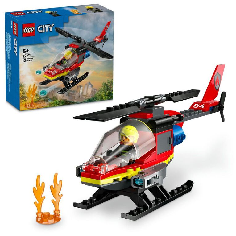LEGO CITY Fire Rescue Helicopter 60411, , hi-res