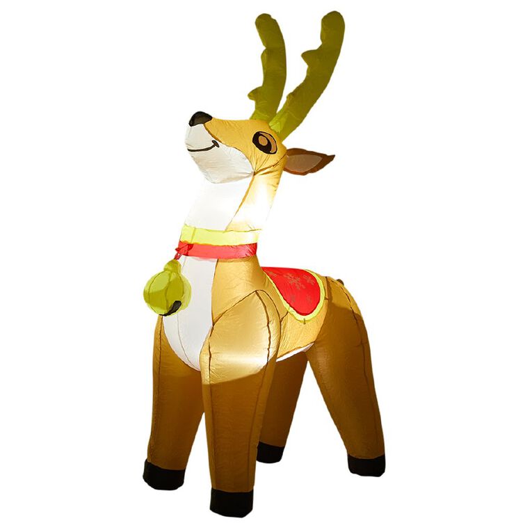 Wonderland Inflatable Reindeer Christmas Decoration 180cm, , hi-res