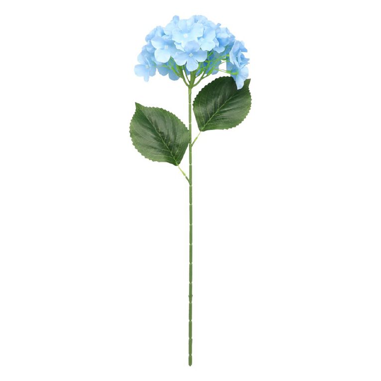 Living & Co Artificial Hydrangea Stem Blue, , hi-res