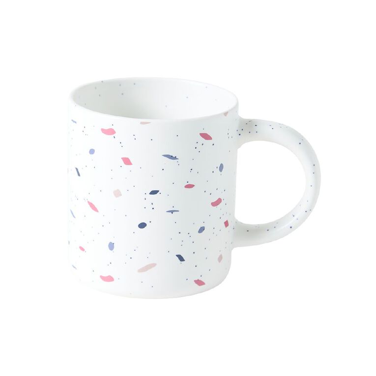 Living & Co Doodle Mugs Multi-Coloured 4 Pack, , hi-res