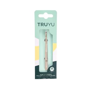 truyu slant tip tweezers gold 1 each