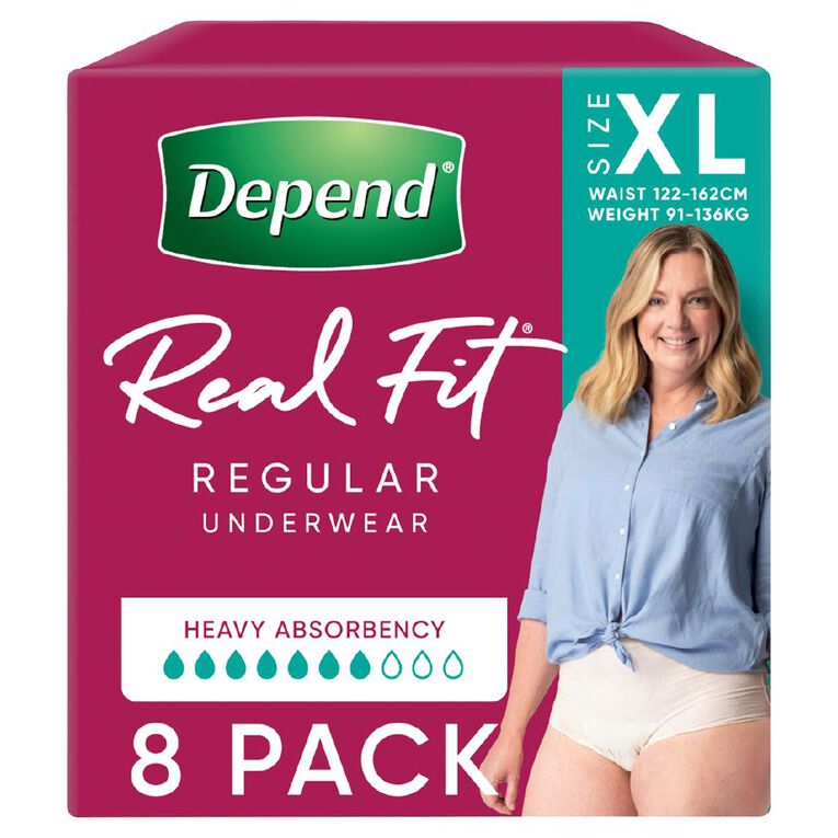 Depend Adultcare Realfit Female Underwear Extra Large, , hi-res