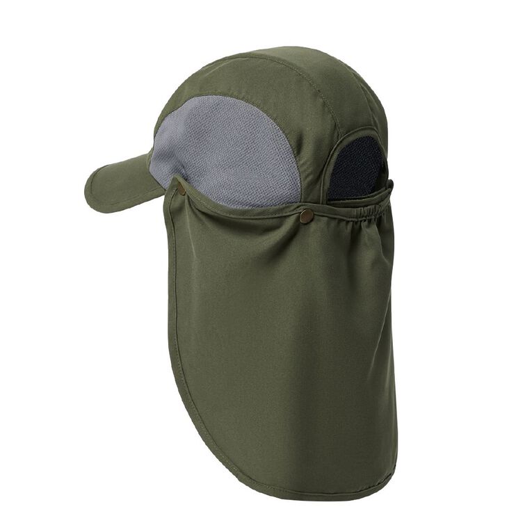 H&H Adults' Snap Legionnaire Hat, Khaki, hi-res