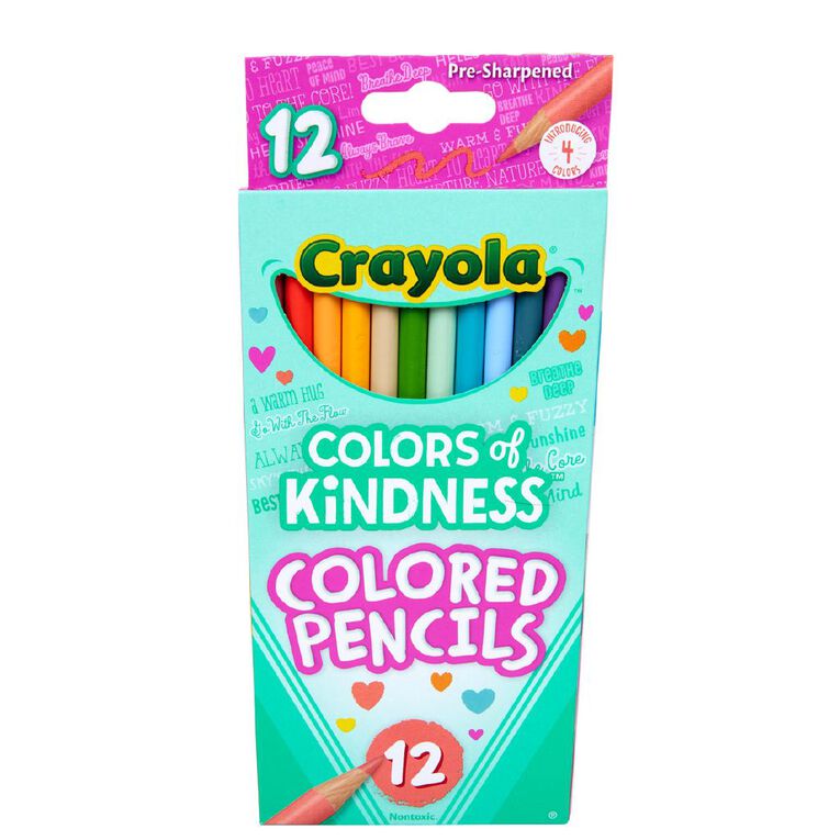 Crayola 12 Pack Colors of Kindness Colored Pencils, , hi-res