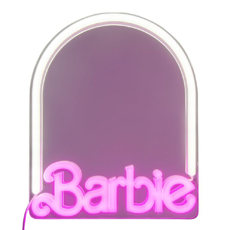 Paladone Barbie Wall Mountable LED Neon Mirror, , hi-res