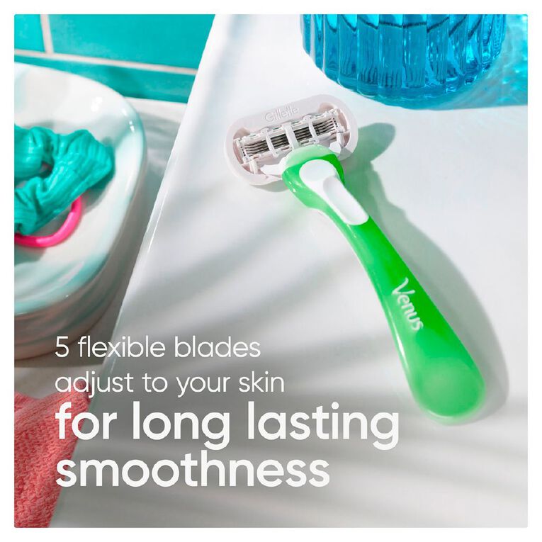 Gillette Venus Extra Smooth Sensitive Disposable Razors for Women 2 Pack, , hi-res