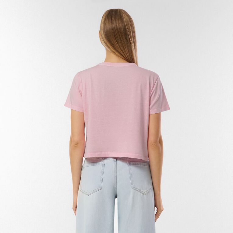 H&H Women's Moon Wash Tee, Pink, hi-res