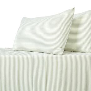 Living & Co Microfibre Sheet Set Miami Green Queen
