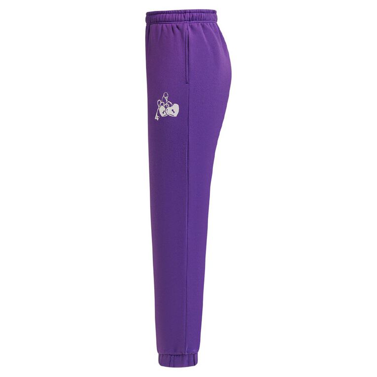 H&H Women's Fresh Fleece Trackpants, Purple Mid, hi-res