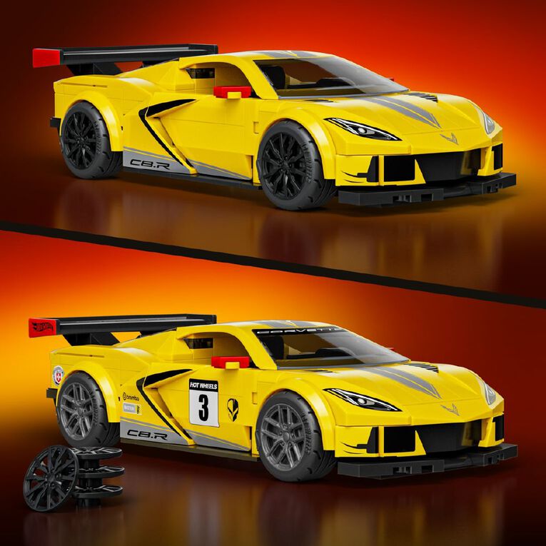 Hot Wheels Bricks Corvette C8R, , hi-res