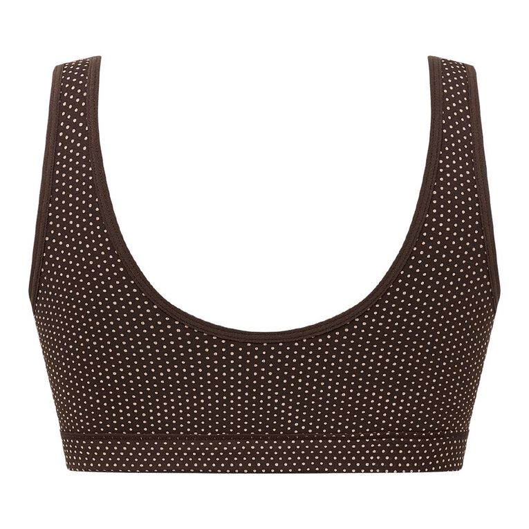 H&H Women's Crossover Lounge Maternity Bra 2 Pack, Brown Dark, hi-res