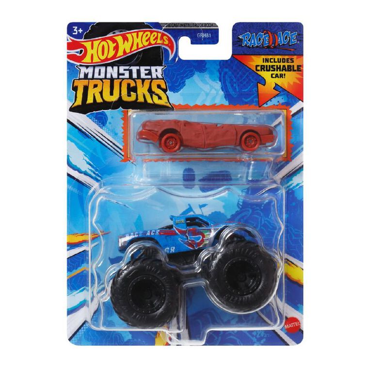 Hot Wheels Monster Truck 1:64 Scale Plus Promo Car, , hi-res