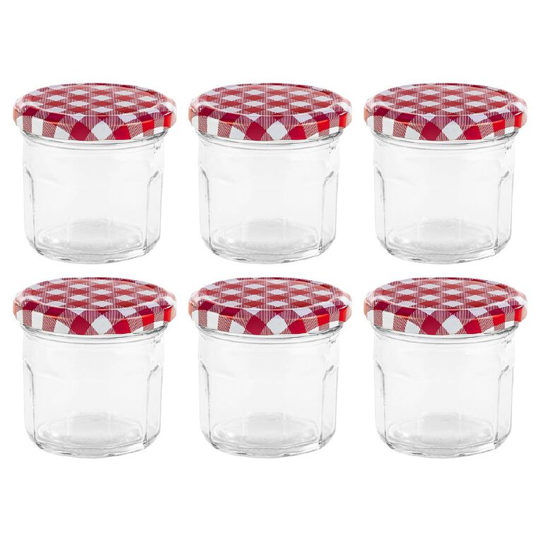 Kate's Kitchen Preserving Jam Jar 6 Pack Clear 150ml, , hi-res