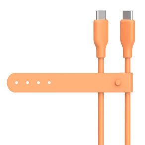 Tech.Inc Silicon USB-C to C Cable With Silicon Tie TICABS02GN