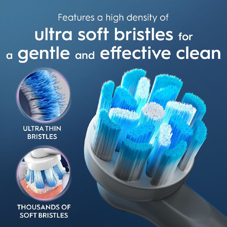 Oral-B Sensitive Clean Replacement Brush Heads 4 Pack, , hi-res