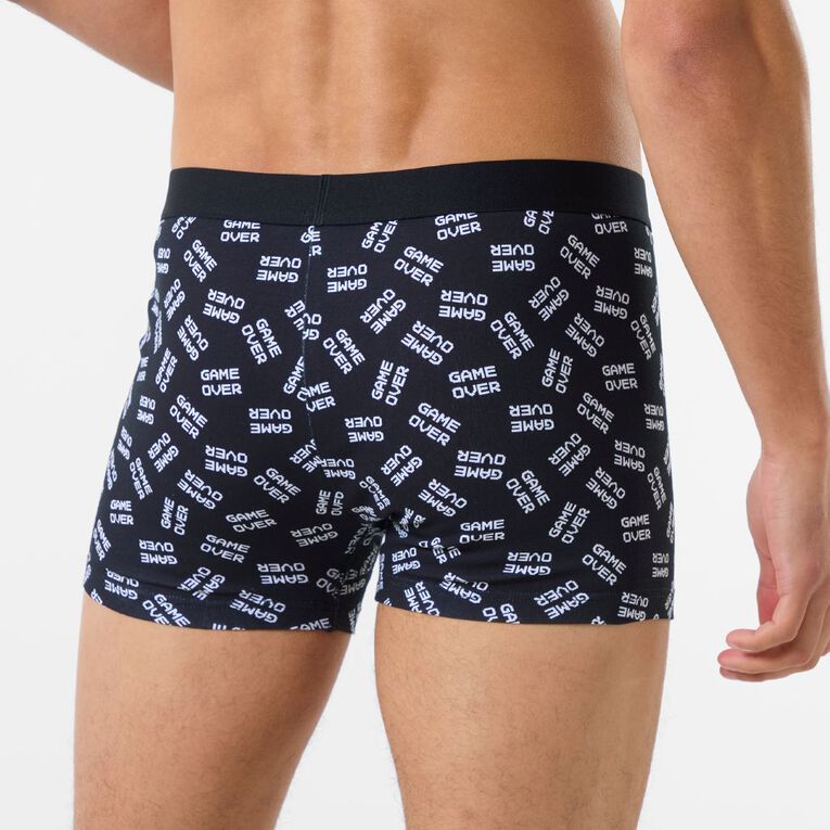 H&H Men's Trunks 3 Pack, Black, hi-res